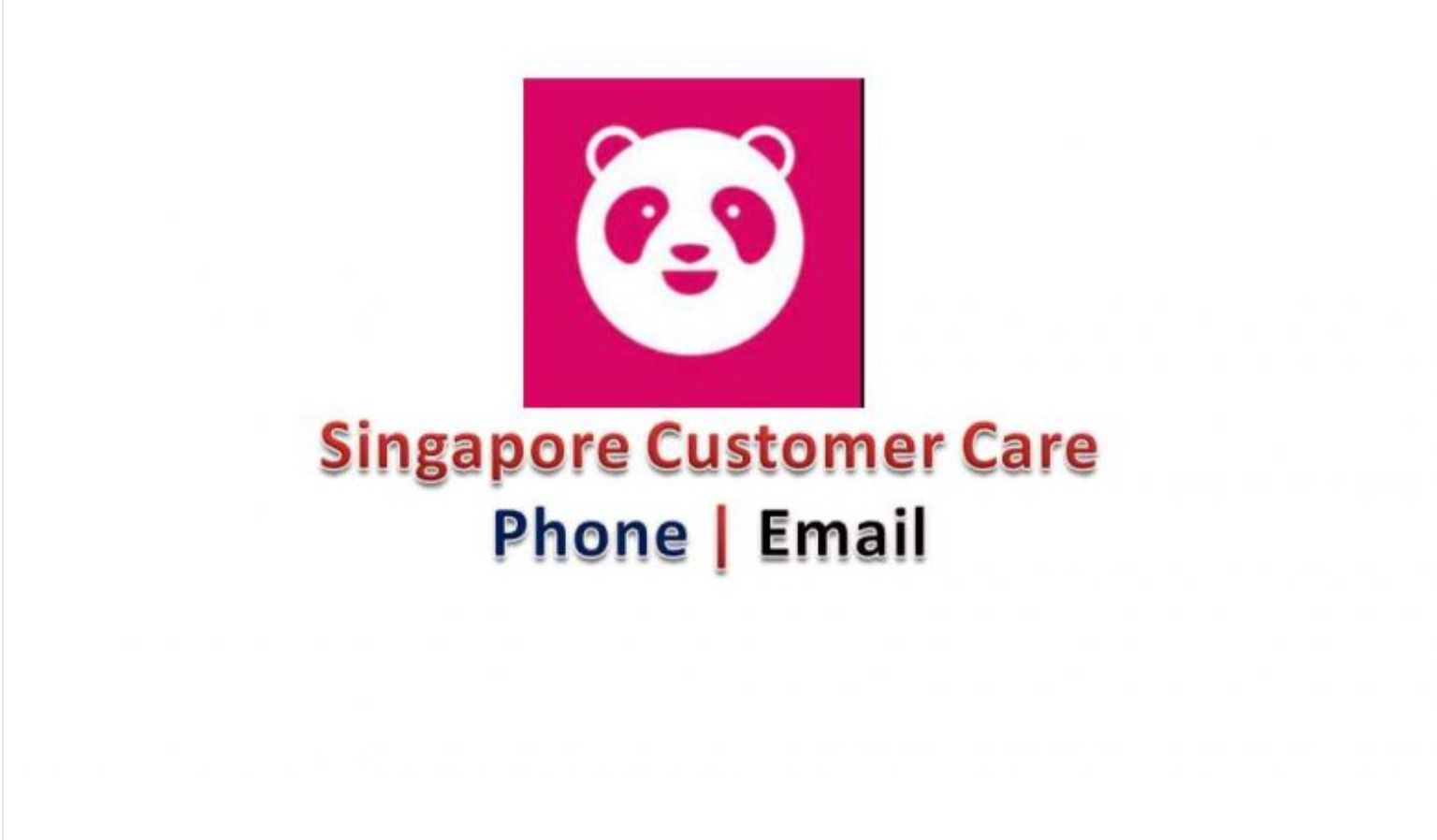 Foodpanda Singapore Customer Service
